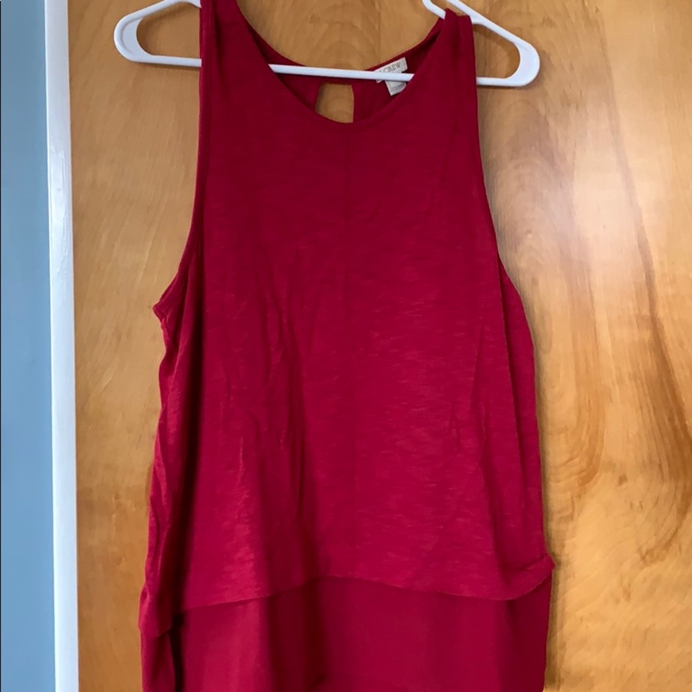 EUC JCrew blouse tank size large